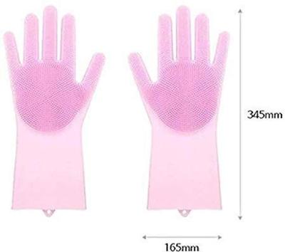 Heat Resistant Silicone Kitchen Gloves - Reusable, Non-slip - 2 Pcs
