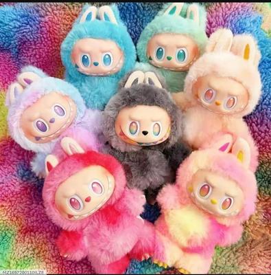 Double Sided Labubu Toy - Fun 1 Pcs Plush Toy for Baby