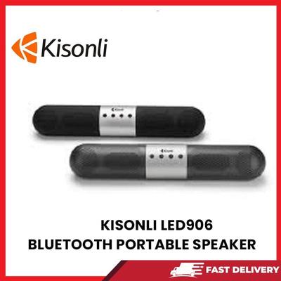 Kisonli LED-906 Wireless Bluetooth Speaker with Woofer, LED Light, BT 5.0